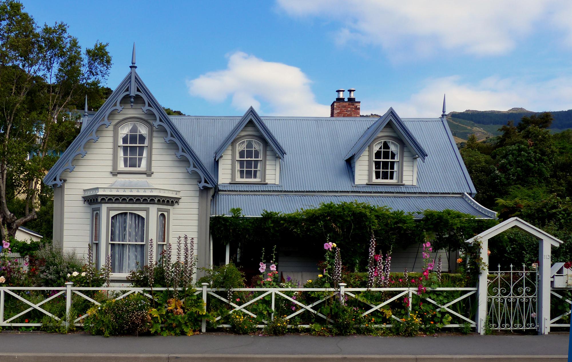 Maison, façade, décoration 