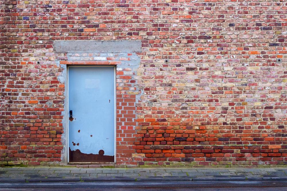 Façade en brique, humidité 