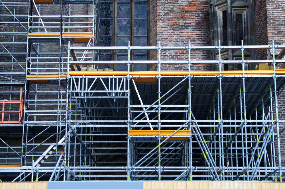 Chantier de ravalement de façade 