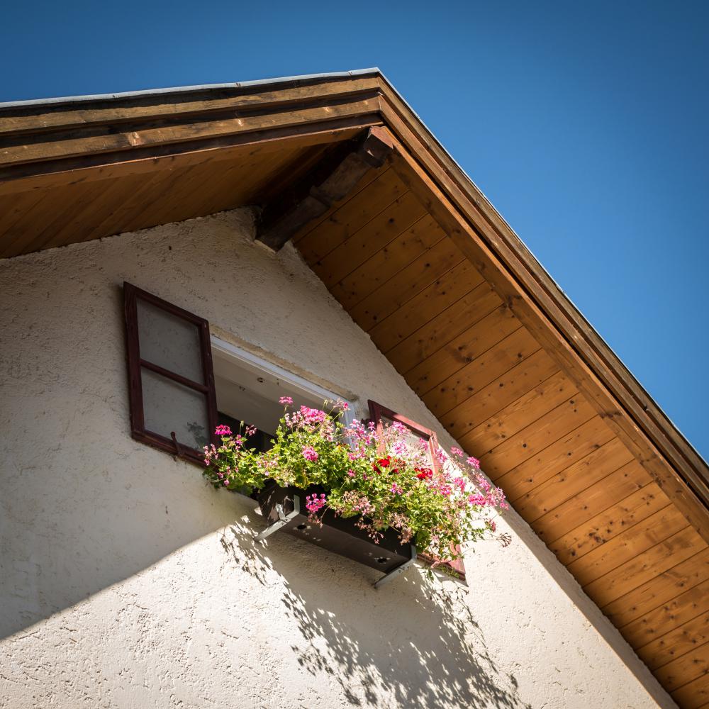 Façade, débord de toit 